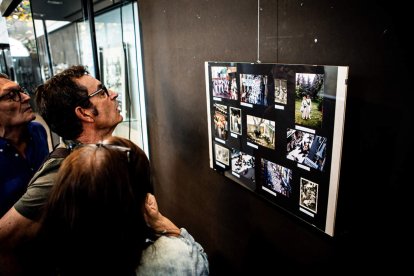 La muestra puede visitarse en la galería acristalada del Instituto Antonio Machado