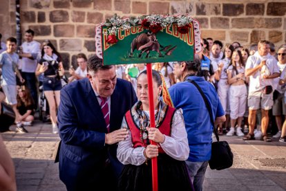Fiesta de gala a la llegada a la Plaza Mayor