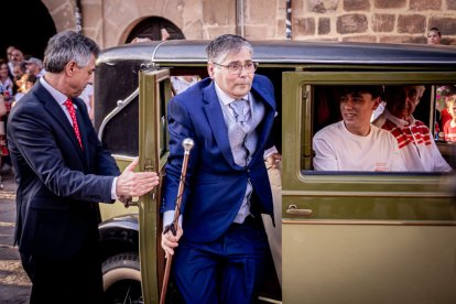 Fiesta de gala a la llegada a la Plaza Mayor