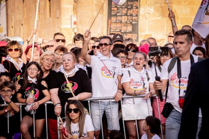 Fiesta de gala a la llegada a la Plaza Mayor