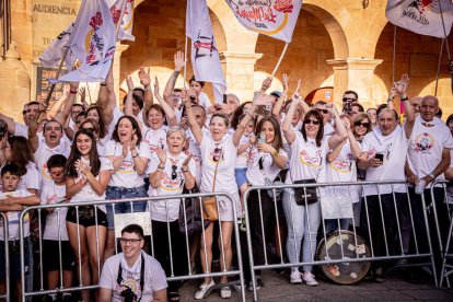 Fiesta de gala a la llegada a la Plaza Mayor