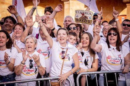 Fiesta de gala a la llegada a la Plaza Mayor