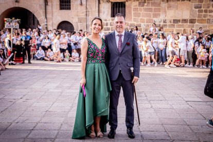 Fiesta de gala a la llegada a la Plaza Mayor
