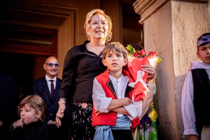 Fiesta de gala a la llegada a la Plaza Mayor