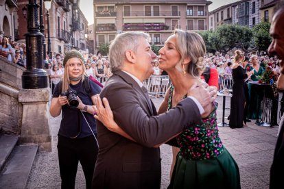 Fiesta de gala a la llegada a la Plaza Mayor