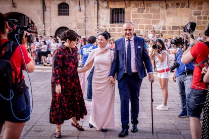 Fiesta de gala a la llegada a la Plaza Mayor