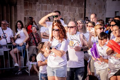 Fiesta de gala a la llegada a la Plaza Mayor