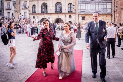 Fiesta de gala a la llegada a la Plaza Mayor