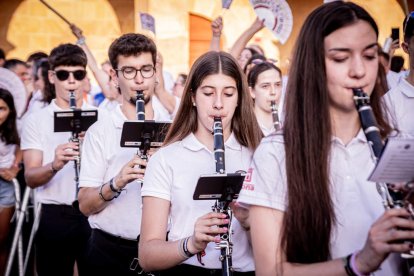 Fiesta de gala a la llegada a la Plaza Mayor