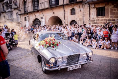 Fiesta de gala a la llegada a la Plaza Mayor