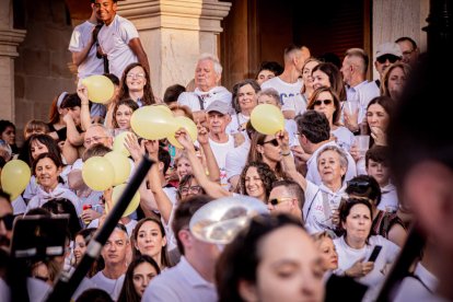 Fiesta de gala a la llegada a la Plaza Mayor