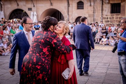 Fiesta de gala a la llegada a la Plaza Mayor
