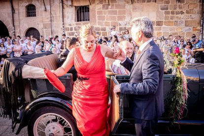 Fiesta de gala a la llegada a la Plaza Mayor