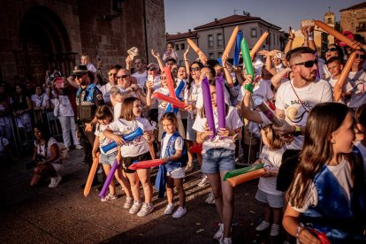 Fiesta de gala a la llegada a la Plaza Mayor
