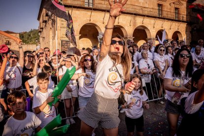 Fiesta de gala a la llegada a la Plaza Mayor