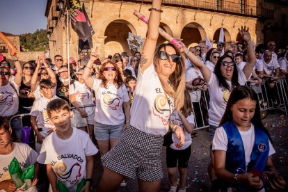 Fiesta de gala a la llegada a la Plaza Mayor
