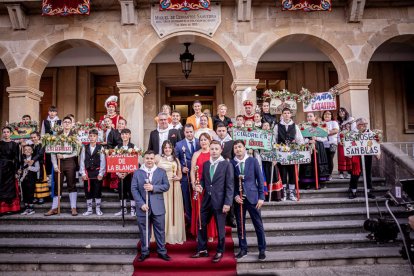 Fiesta de gala a la llegada a la Plaza Mayor