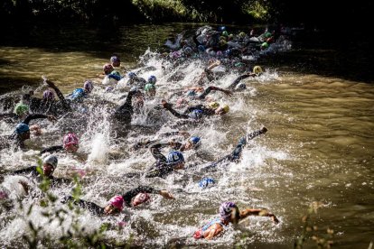 Imágenes de la prueba masculina en el parque de La Arboleda