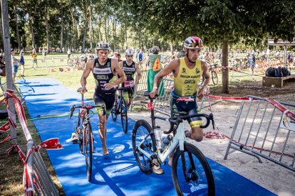 Imágenes de la prueba masculina en el parque de La Arboleda