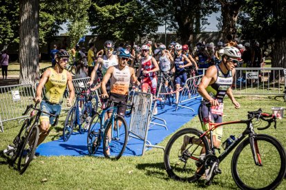Imágenes de la prueba masculina en el parque de La Arboleda