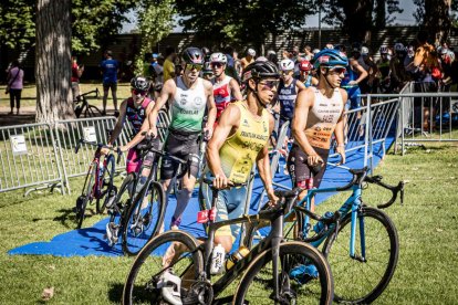 Imágenes de la prueba masculina en el parque de La Arboleda