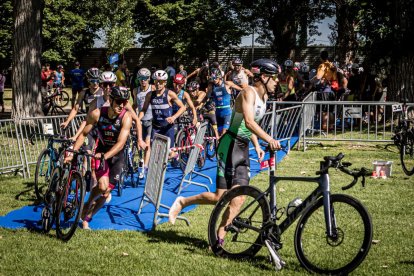 Imágenes de la prueba masculina en el parque de La Arboleda