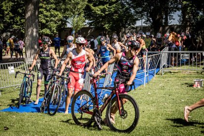 Imágenes de la prueba masculina en el parque de La Arboleda