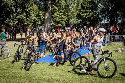 Imágenes de la prueba masculina en el parque de La Arboleda