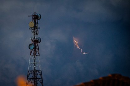 Los rayos producidos en Aragón fueron visibles en los cielos sorianos