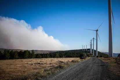 Tensión en el límite provincial de Soria y Guadalajara por el incendio.
