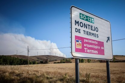 Tensión en el límite provincial de Soria y Guadalajara por el incendio.