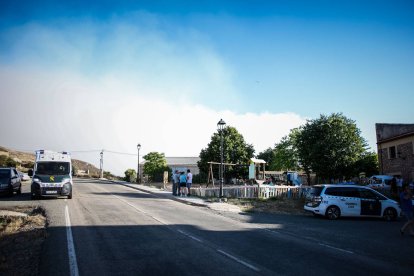 Tensión en el límite provincial de Soria y Guadalajara por el incendio.