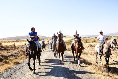 Las reses fueron trasladas a pie y a caballo