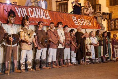 Recreación histórica de la Vulcanalia por las calles de Soria.