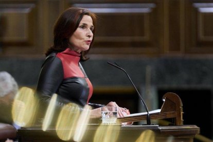 La diputada del PSOE, María Luz Martínez Seijo, interviene en una sesión plenaria en el Congreso de los Diputados, en una imagen de archivo.