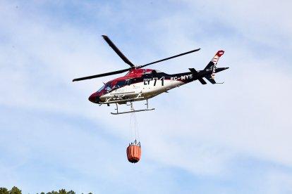Simulacro de la BRIF de Lubia en Cabrejas del Pinar por la feria Cabforest.