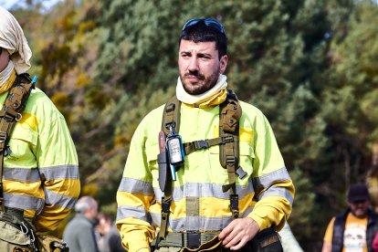 Simulacro de la BRIF de Lubia en Cabrejas del Pinar por la feria Cabforest.
