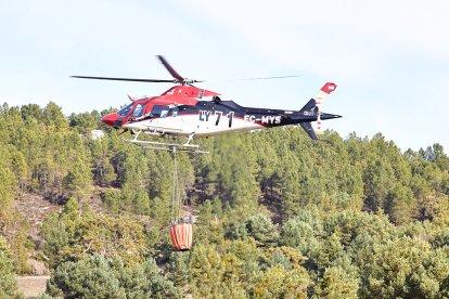 Simulacro de la BRIF de Lubia en Cabrejas del Pinar por la feria Cabforest.