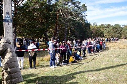 Simulacro de la BRIF de Lubia en Cabrejas del Pinar por la feria Cabforest.