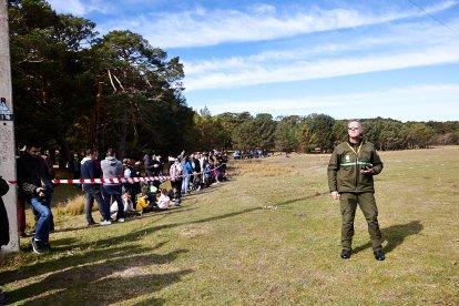 Simulacro de la BRIF de Lubia en Cabrejas del Pinar por la feria Cabforest.