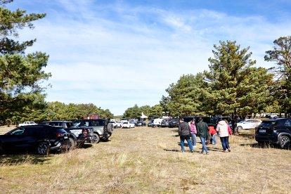 Simulacro de la BRIF de Lubia en Cabrejas del Pinar por la feria Cabforest.