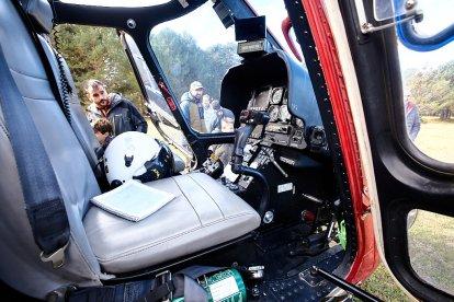 Simulacro de la BRIF de Lubia en Cabrejas del Pinar por la feria Cabforest.