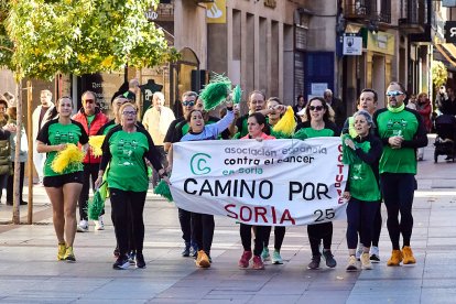 Soria se vuelca con la marcha solidaria contra el cáncer.