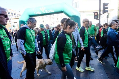 Soria se vuelca con la marcha solidaria contra el cáncer.