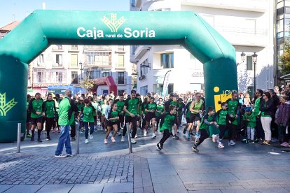 Soria se vuelca con la marcha solidaria contra el cáncer.