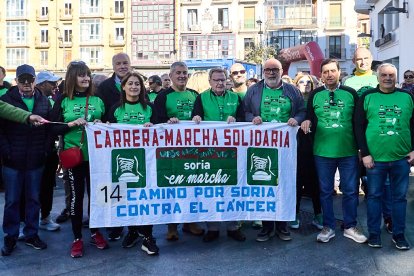 Soria se vuelca con la marcha solidaria contra el cáncer.