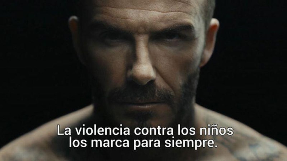 Unicef presenta un vídeo, protagonizado por el futbolista David Beckham, para luchar contra el maltrato infantil.-EUROPA PRESS