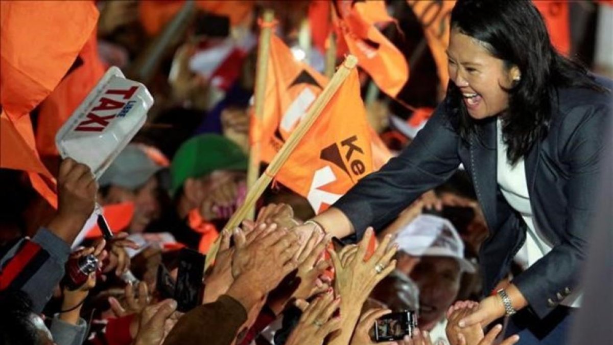 Keiko Fujimori, candidata a la presidencia de Perú, en el mitin de cierre de campaña en Lima.-REUTERS / GUADALUPE PARDO