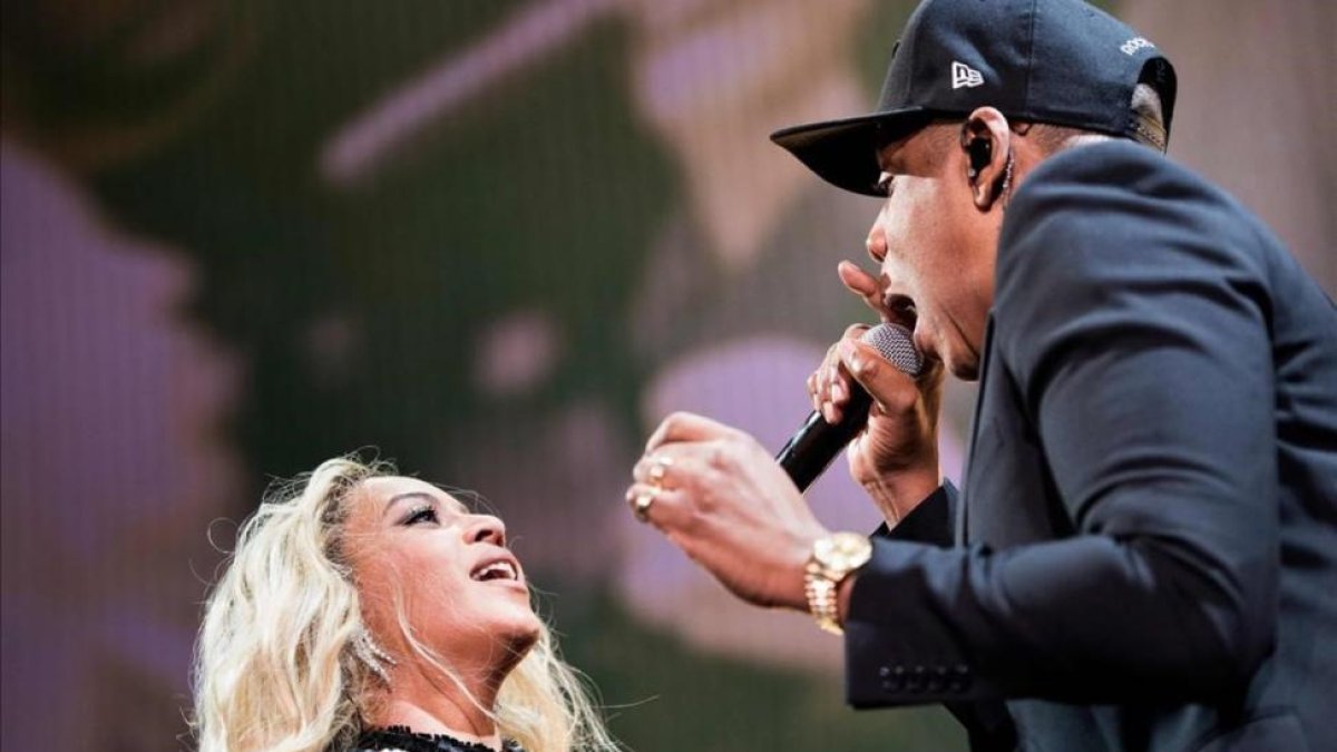 Beyoncé y Jay-Z, durante un concierto en Cleveland, en el 2016.-/ AFP