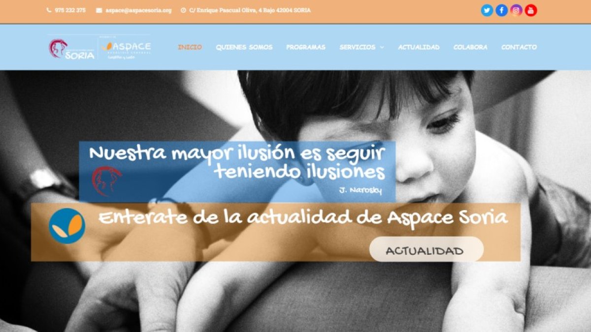 Página web de Aspace Soria. HDS